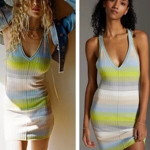 Anthropologie Daily Practice Stripe Dress size L